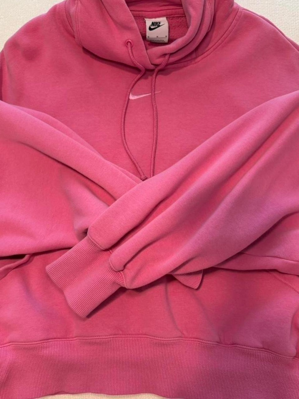 Nike Pink Sweatshirt with Small Swoosh (oversized)